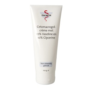 Cetomacrogolcrème met 10% vaseline en 10% glycerine - Tube 100 g