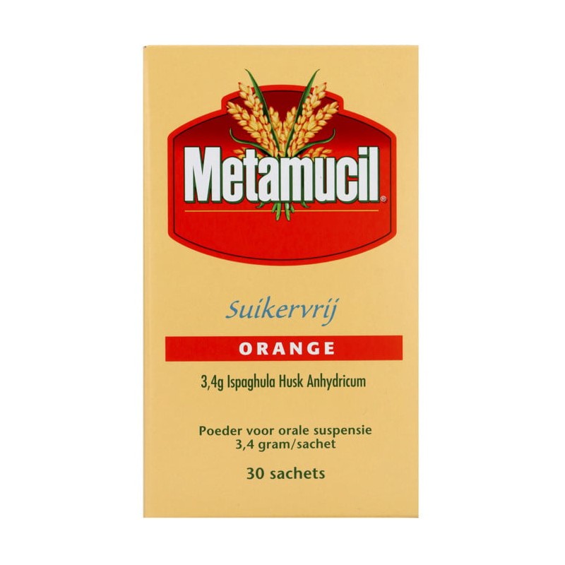 Metamucil Suikervrij Orange - 30 sachets 